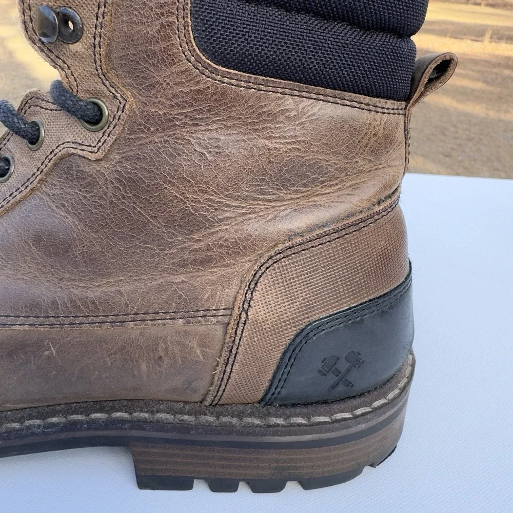 Outpost Maker Boots Men's Size 12‎ Espresso Lucas Leather Brown Lace up Flannel
